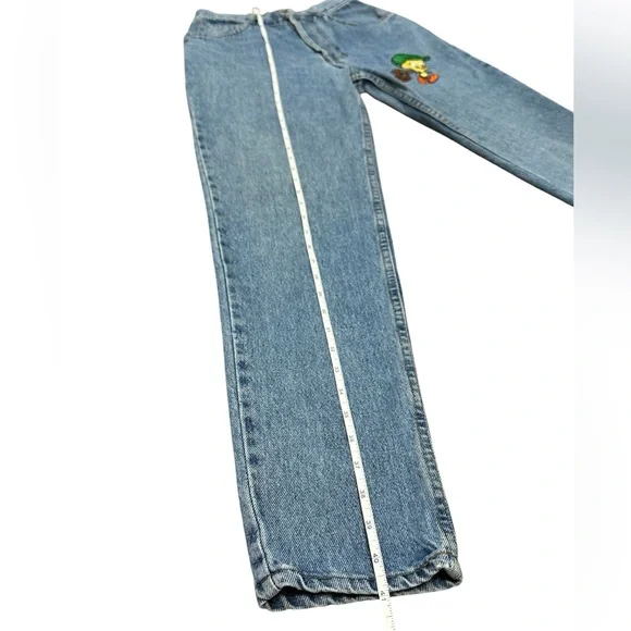 Vintage 90s Looney Tunes Tweety Bird Embroidered Mom Jeans Whooz Blooz 5/6 XS - Picture 6 of 12